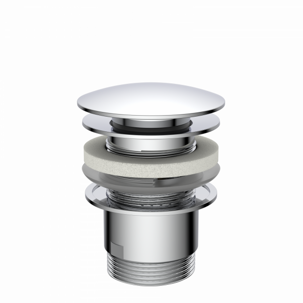 Ablaufventil DAV-1WK, Chrom,1 1/4\" x 65 mm"
