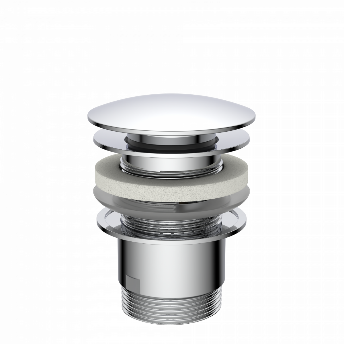 Ablaufventil DAV-1WK, Chrom,1 1/4\" x 65 mm"