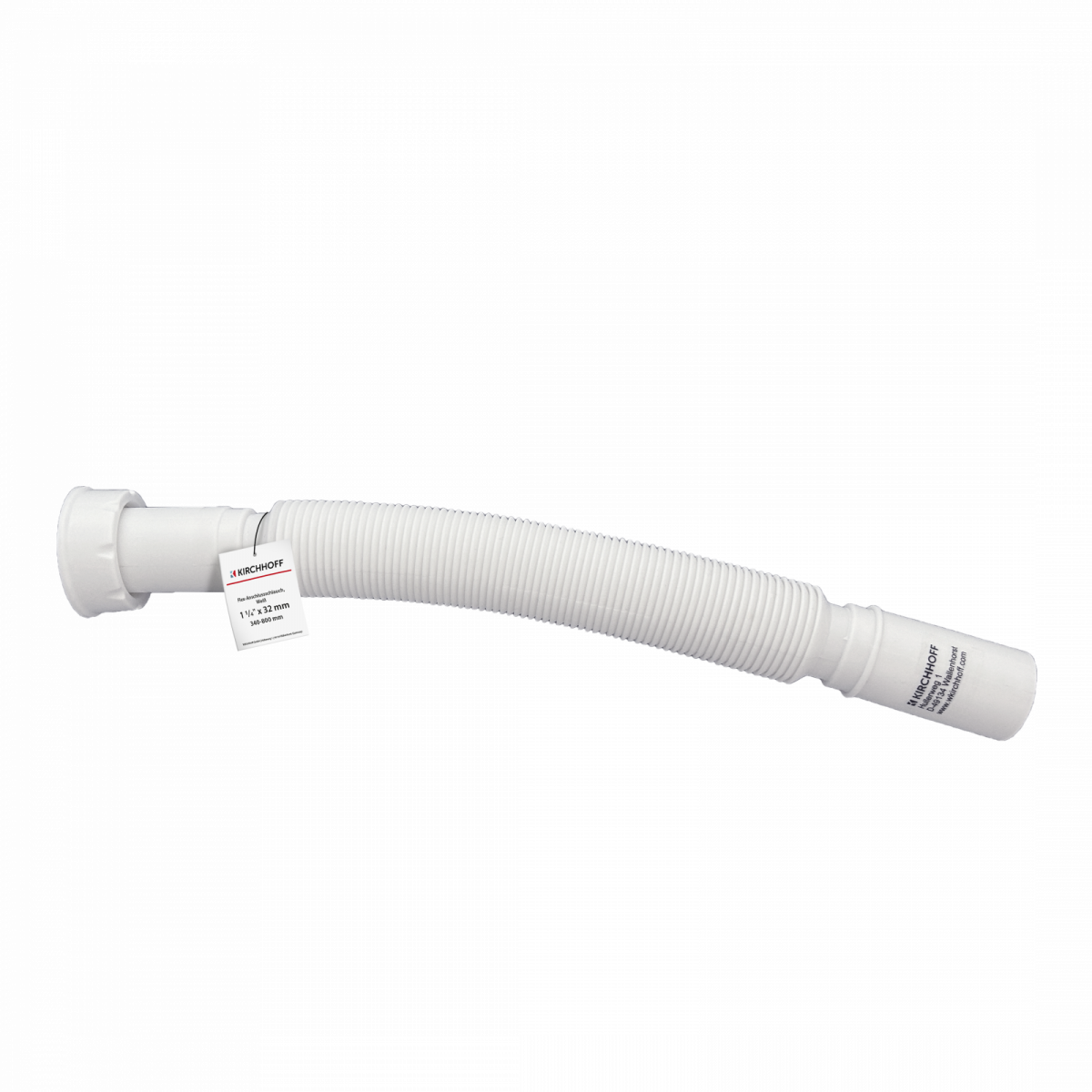 KS Flex-Röhrensiphon, Weiß, 1 1/4\" x 32 mm, Siphons, wasseranschluss"