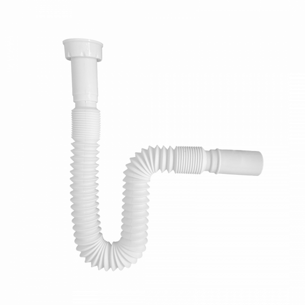 KS Flex-Röhrensiphon, Weiß, 1 1/4\" x 32 mm, Siphons, wasseranschluss"