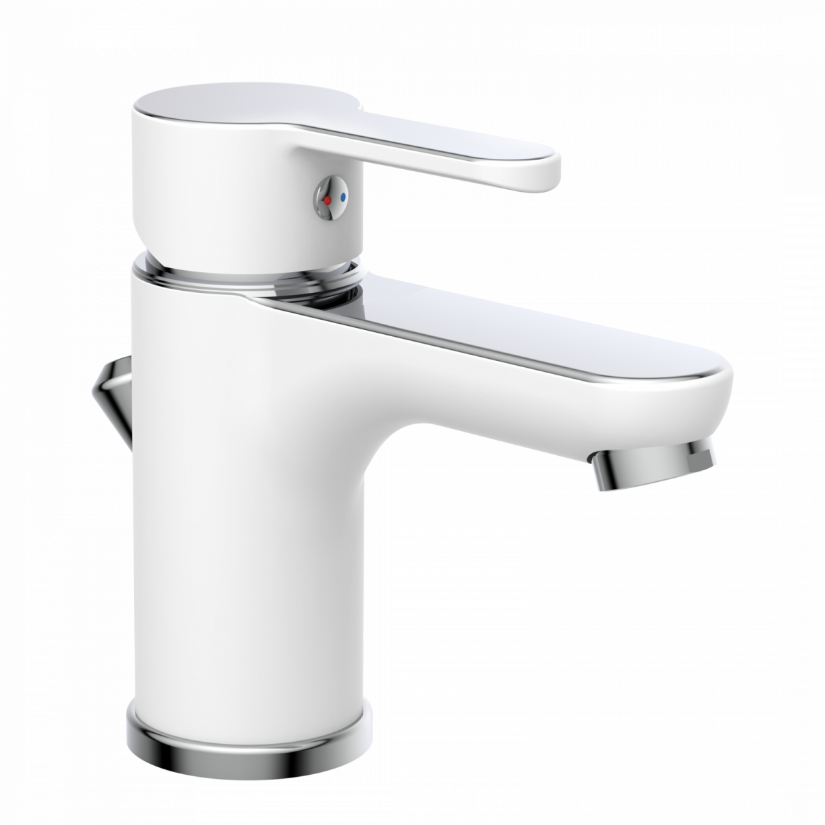 Waschbeckenarmatur DIZIANI, Chrom/Weiß