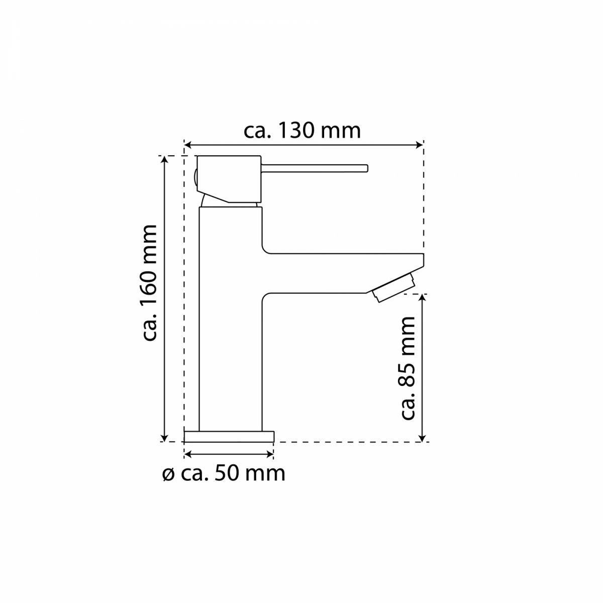 Waschtischarmatur CALVINO, Chrom