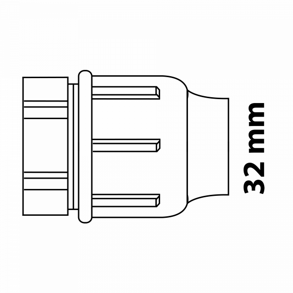 HDPE Endstück | ø 32mm | KIRCHHOFF