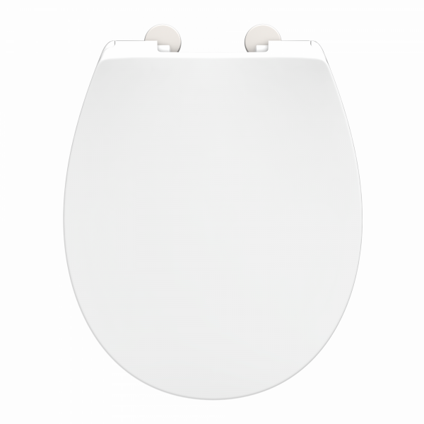 WC-Sitz Alma Slim Made in Germany, in Weiß mit Absenkautomatik und Schnellverschluss, O-Form