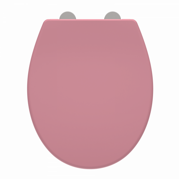 WC-Sitz Helma TÜV geprüft, in Koralle mit Absenkautomatik und Schnellverschluss, O-Form