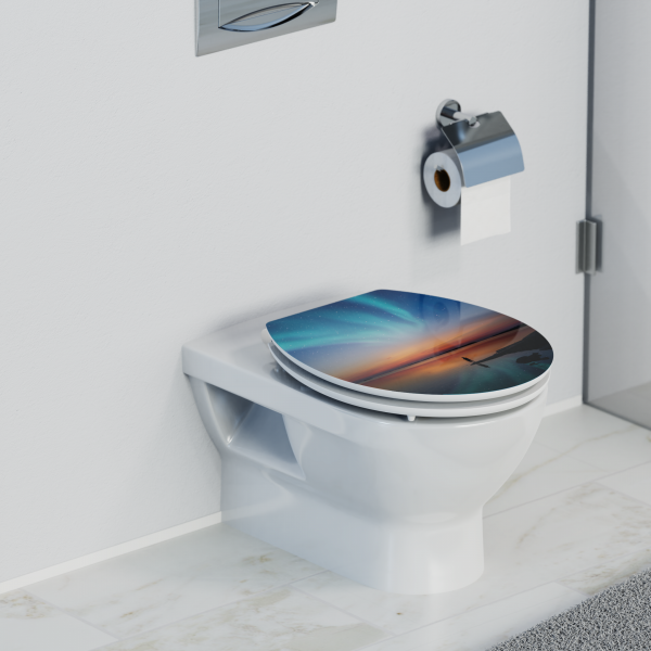 HG WC-Sitz POLAR LIGHTS • MDF • Mit Absenkautomatik • SCHÜTTE