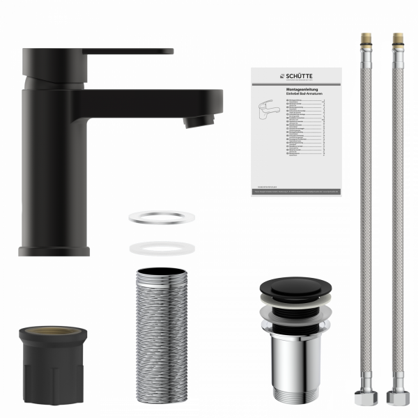 ELEPHANT Waschtischarmatur, Schwarz matt