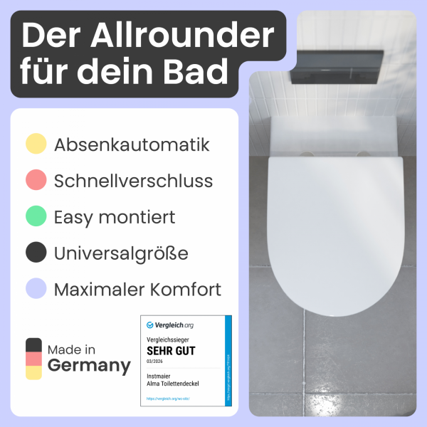 WC-Sitz Alma Slim | Absenkautomatik | instmaier