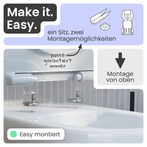 WC-Sitz Alma Slim | Absenkautomatik | instmaier