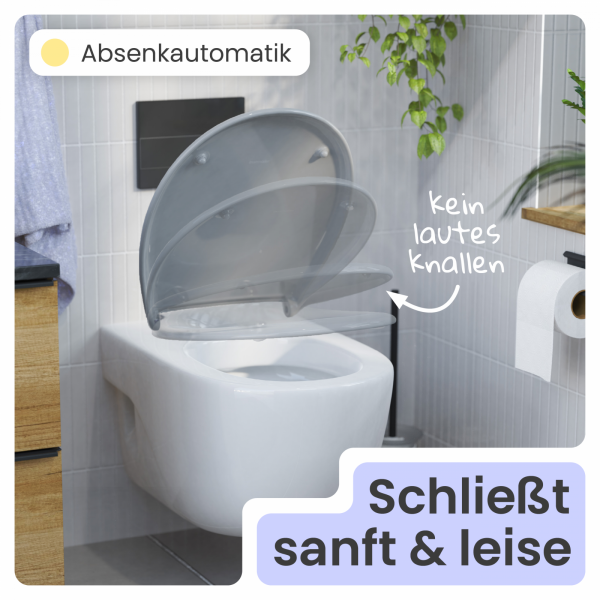 WC-Sitz Alma | Absenkautomatik & Schnellverschluss | instmaier