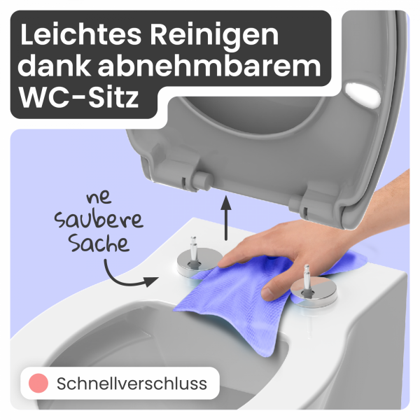 WC-Sitz Alma | Absenkautomatik & Schnellverschluss | instmaier