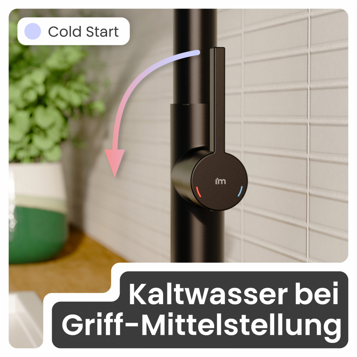 Küchenarmatur Cassia | Ausziehbar & 360° schwenkbar | instmaier