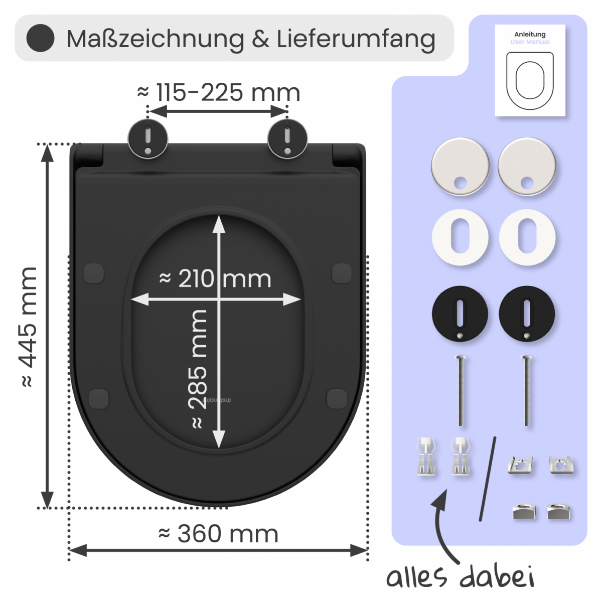 WC-Sitz Helma | Absenkautomatik & Schnellverschluss | instmaier