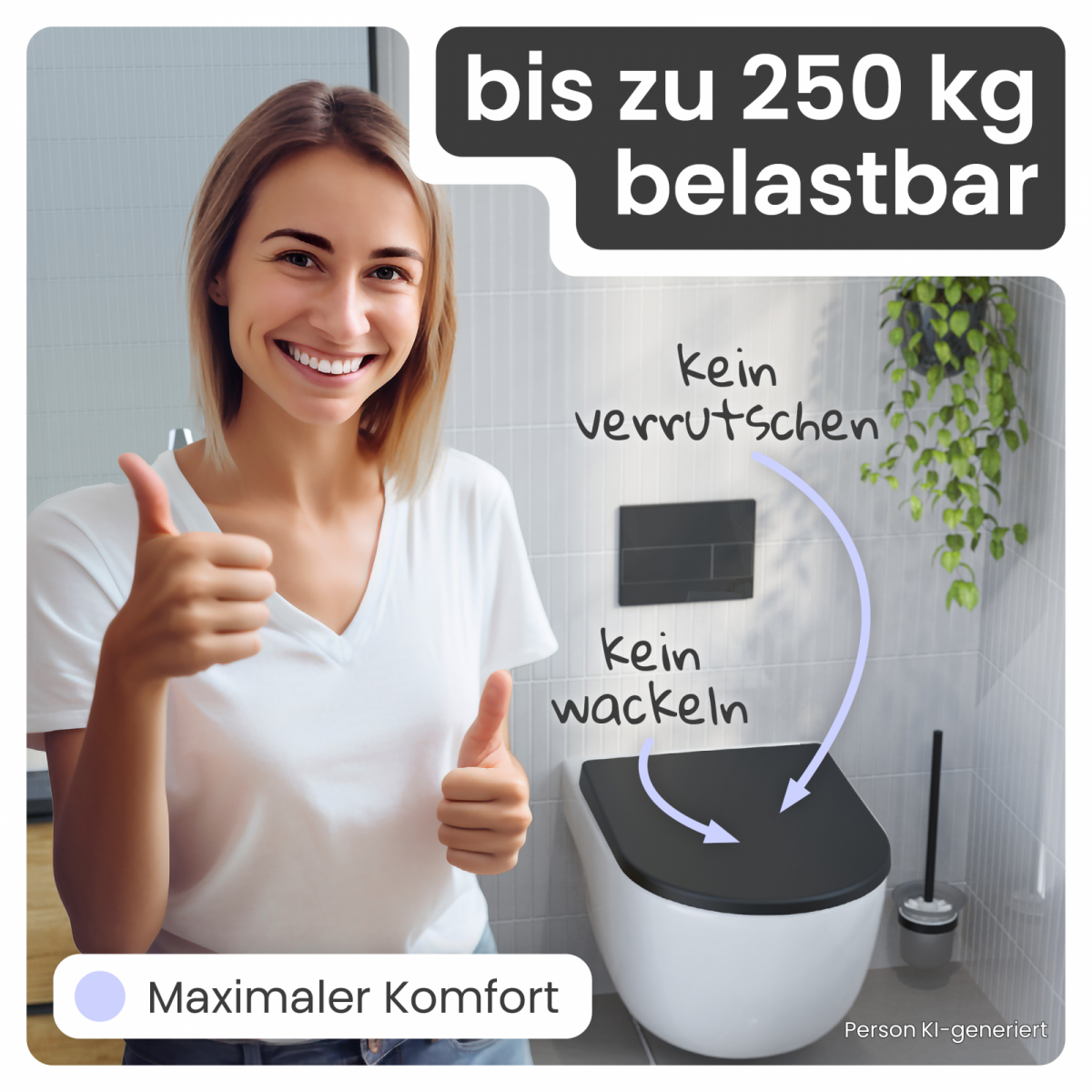 WC-Sitz Helma | Absenkautomatik & Schnellverschluss | instmaier