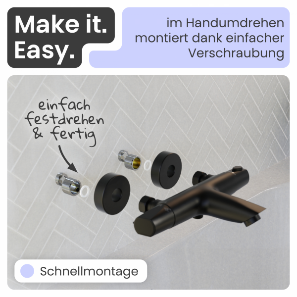 Badewannenarmatur Beatrice | Thermostatarmatur | instmaier