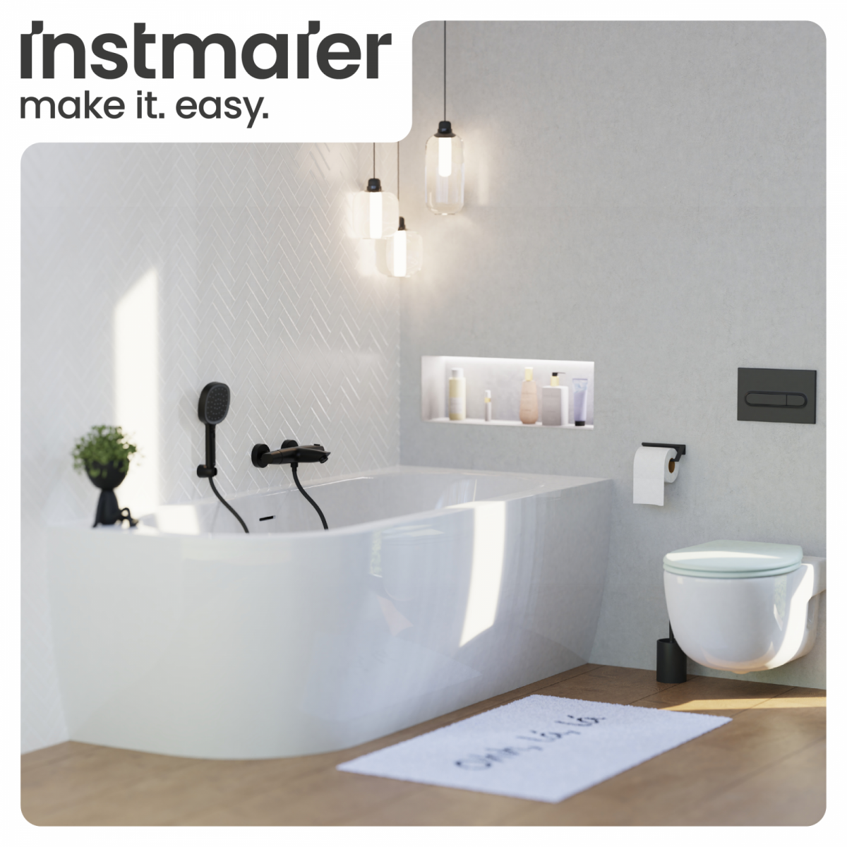 Badewannenarmatur Beatrice | Thermostatarmatur | instmaier