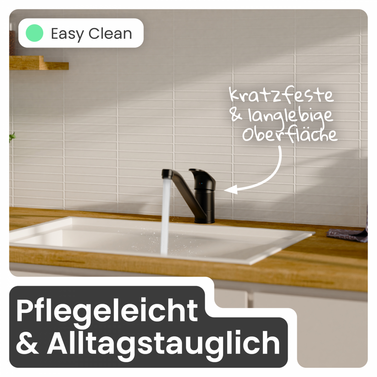 Küchenarmatur Vera in Schwarz | instmaier
