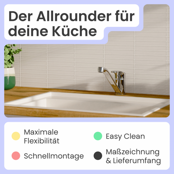 Küchenarmatur Vera | Verbrühschutz & 360° schwenkbar | instmaier