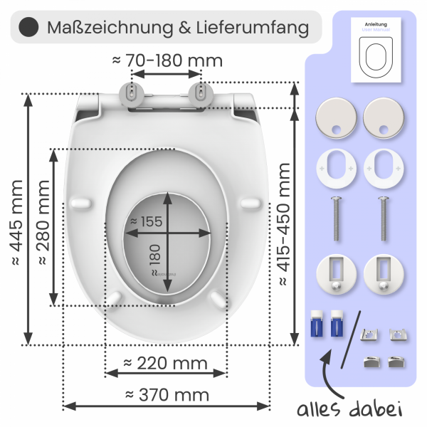 WC-Sitz Alma Family | inkl. Absenkautomatik | instmaier