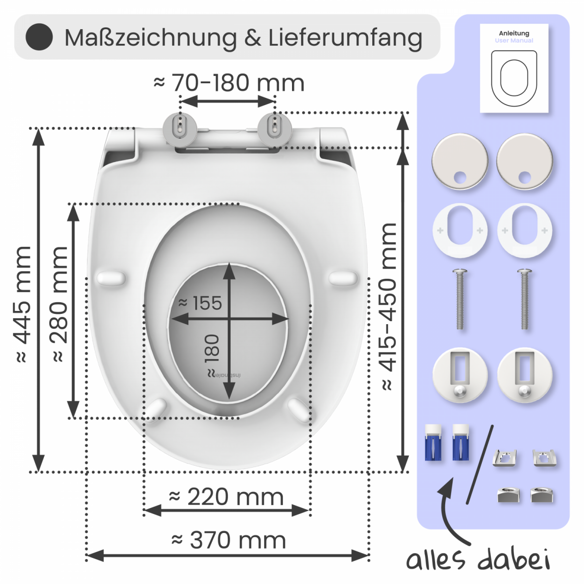 WC-Sitz Alma Family | inkl. Absenkautomatik | instmaier