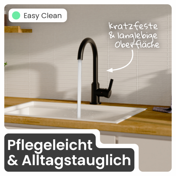 Küchenarmatur Leona | Verbrühschutz & 360° schwenkbar | instmaier