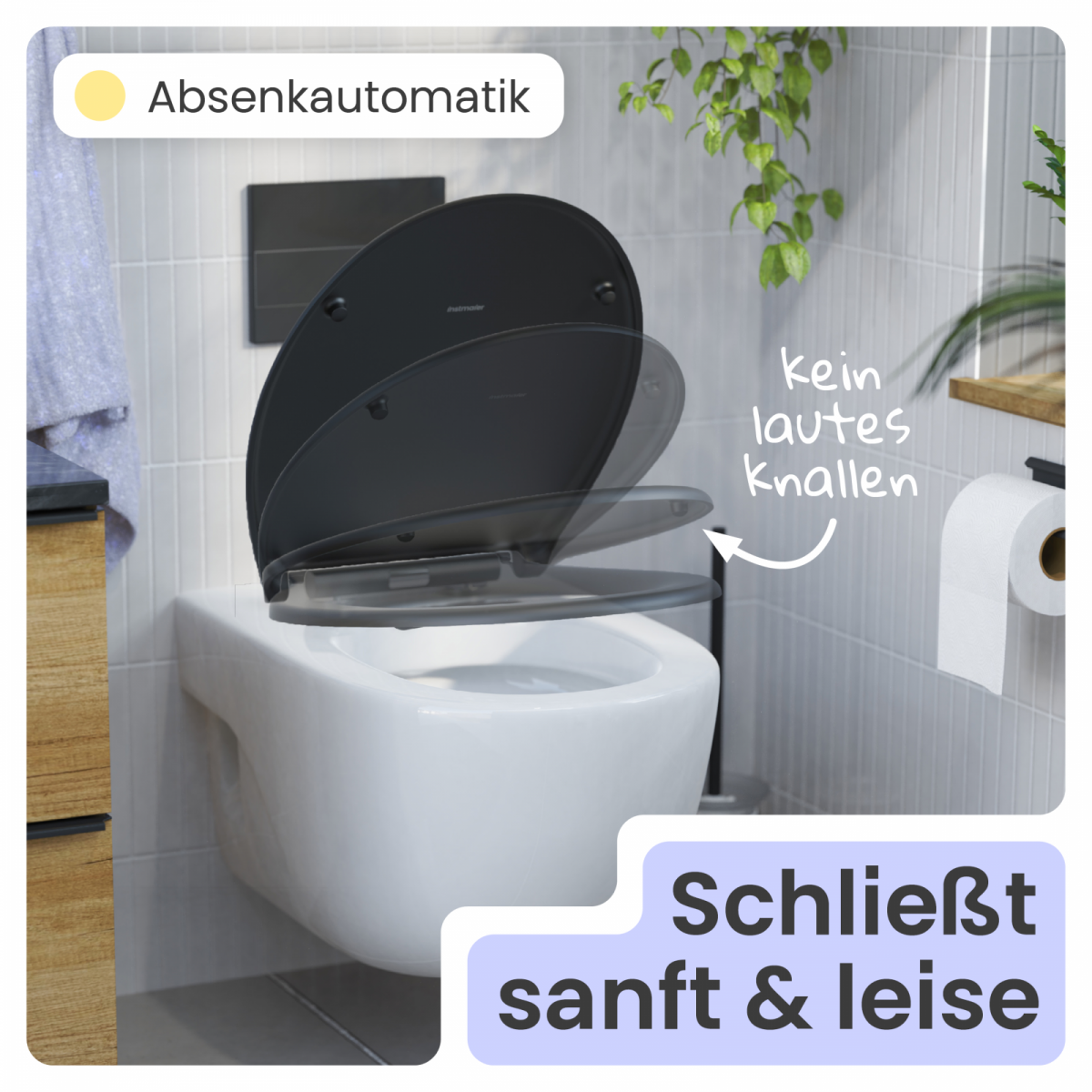 WC-Sitz Helma | Absenkautomatik & Schnellverschluss | instmaier