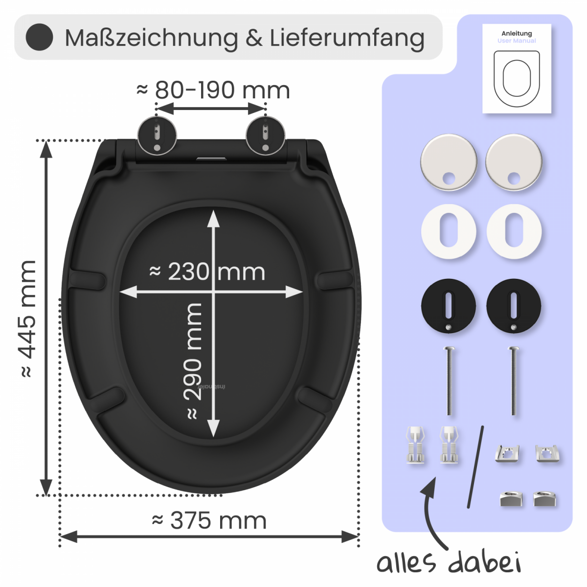 WC-Sitz Helma | Absenkautomatik & Schnellverschluss | instmaier