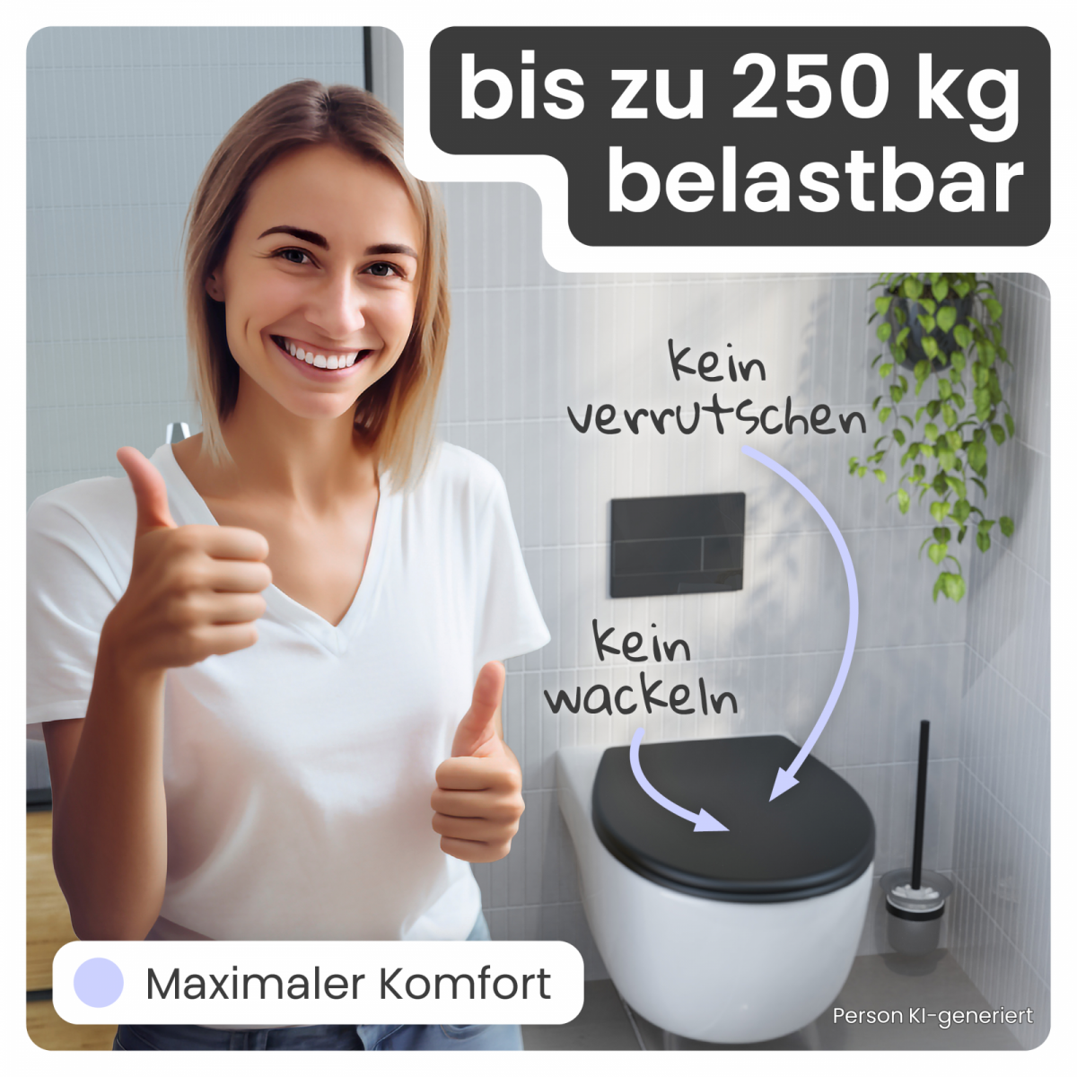 WC-Sitz Helma | Absenkautomatik & Schnellverschluss | instmaier