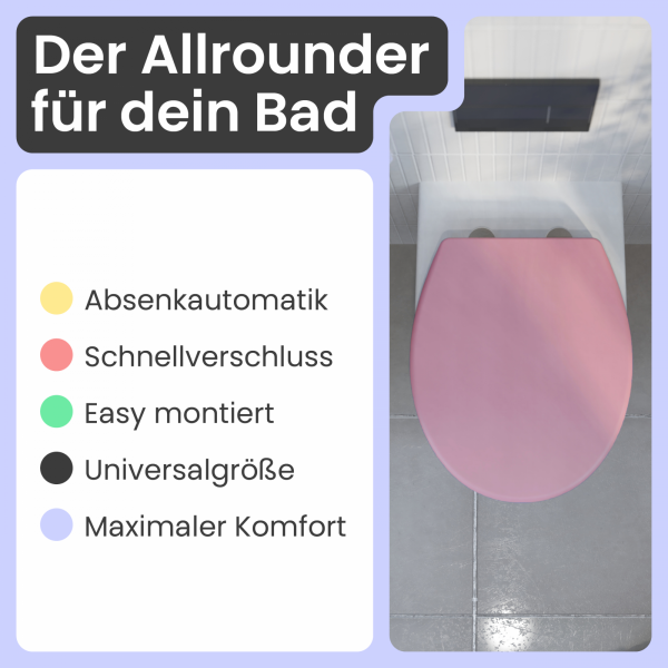 WC-Sitz Helma | Absenkautomatik & Schnellverschluss | instmaier