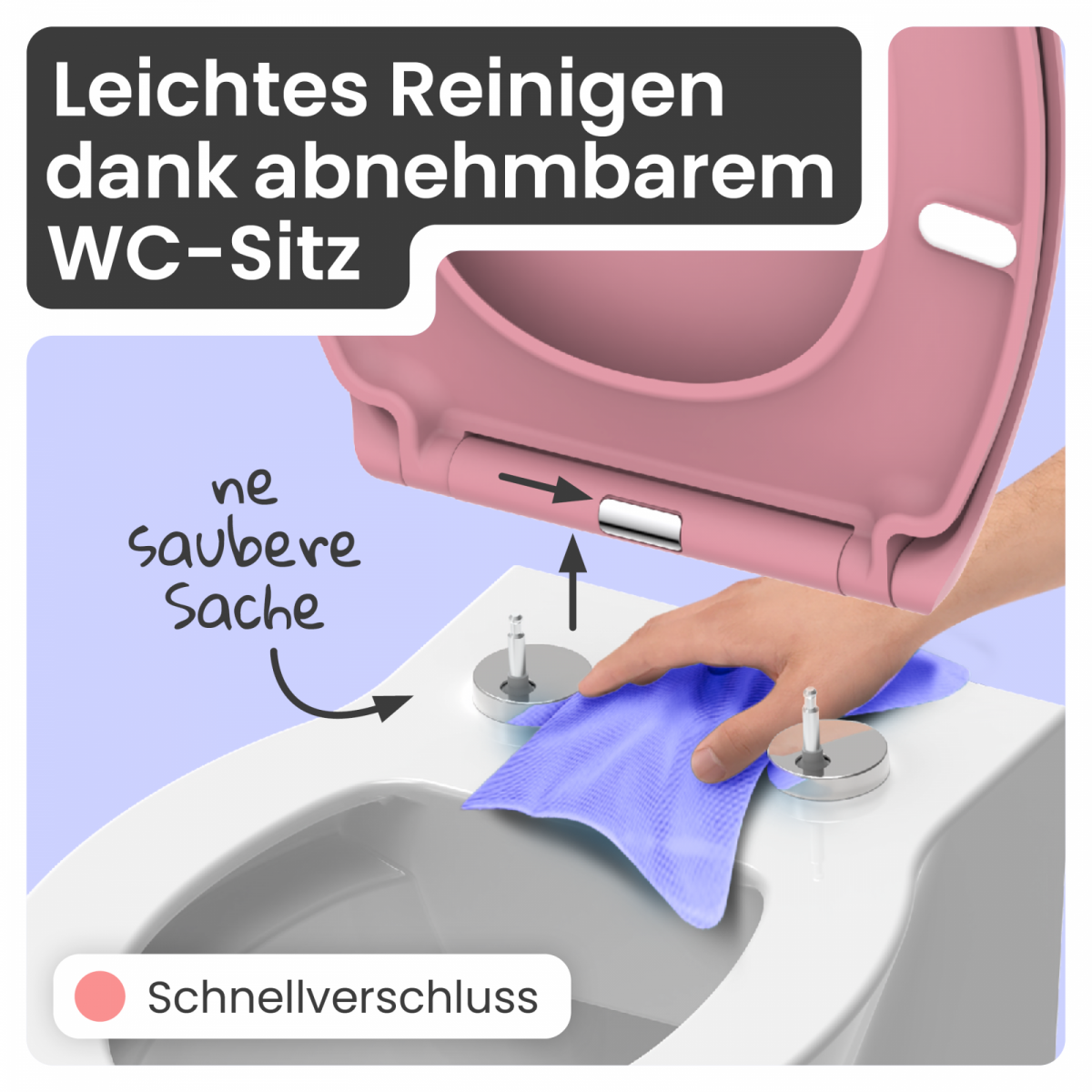 WC-Sitz Helma | Absenkautomatik & Schnellverschluss | instmaier
