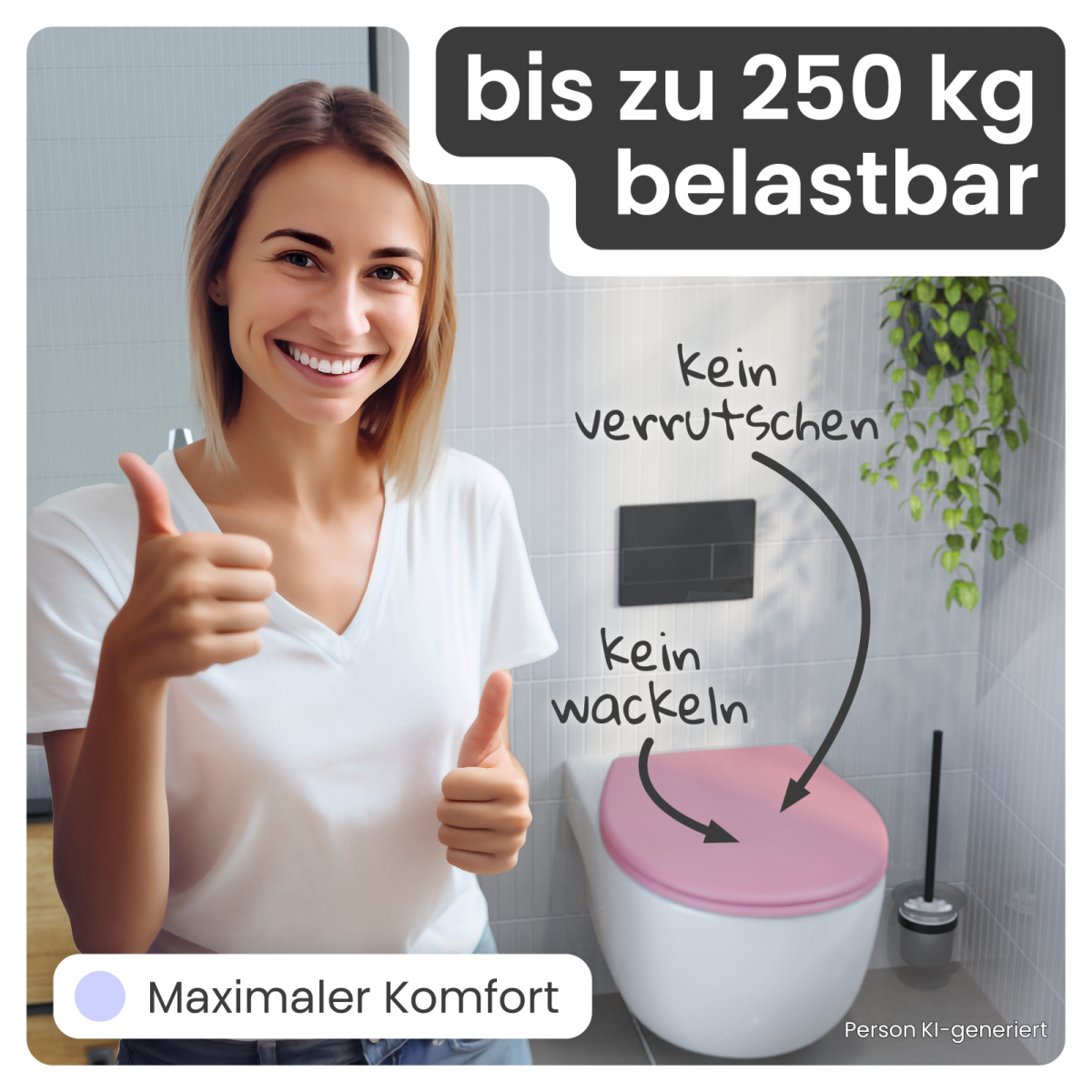WC-Sitz Helma | Absenkautomatik & Schnellverschluss | instmaier