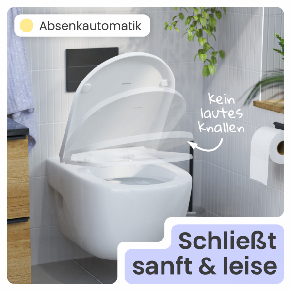 WC-Sitz Helma | Absenkautomatik & Schnellverschluss | instmaier