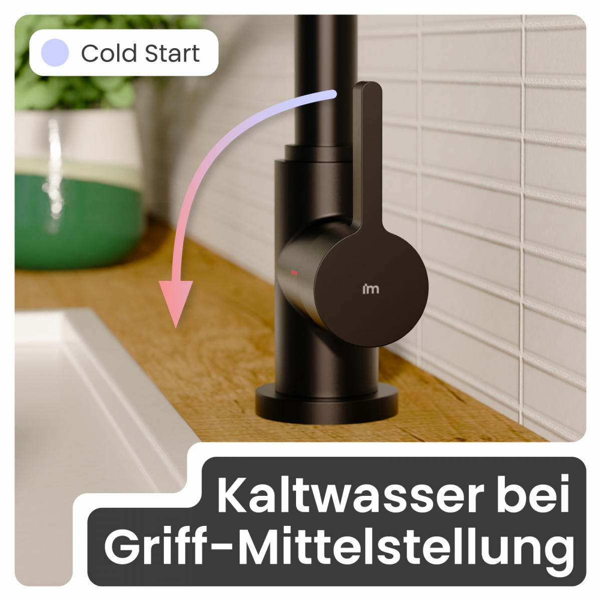 Küchenarmatur Leona | Verbrühschutz & 360° schwenkbar | instmaier