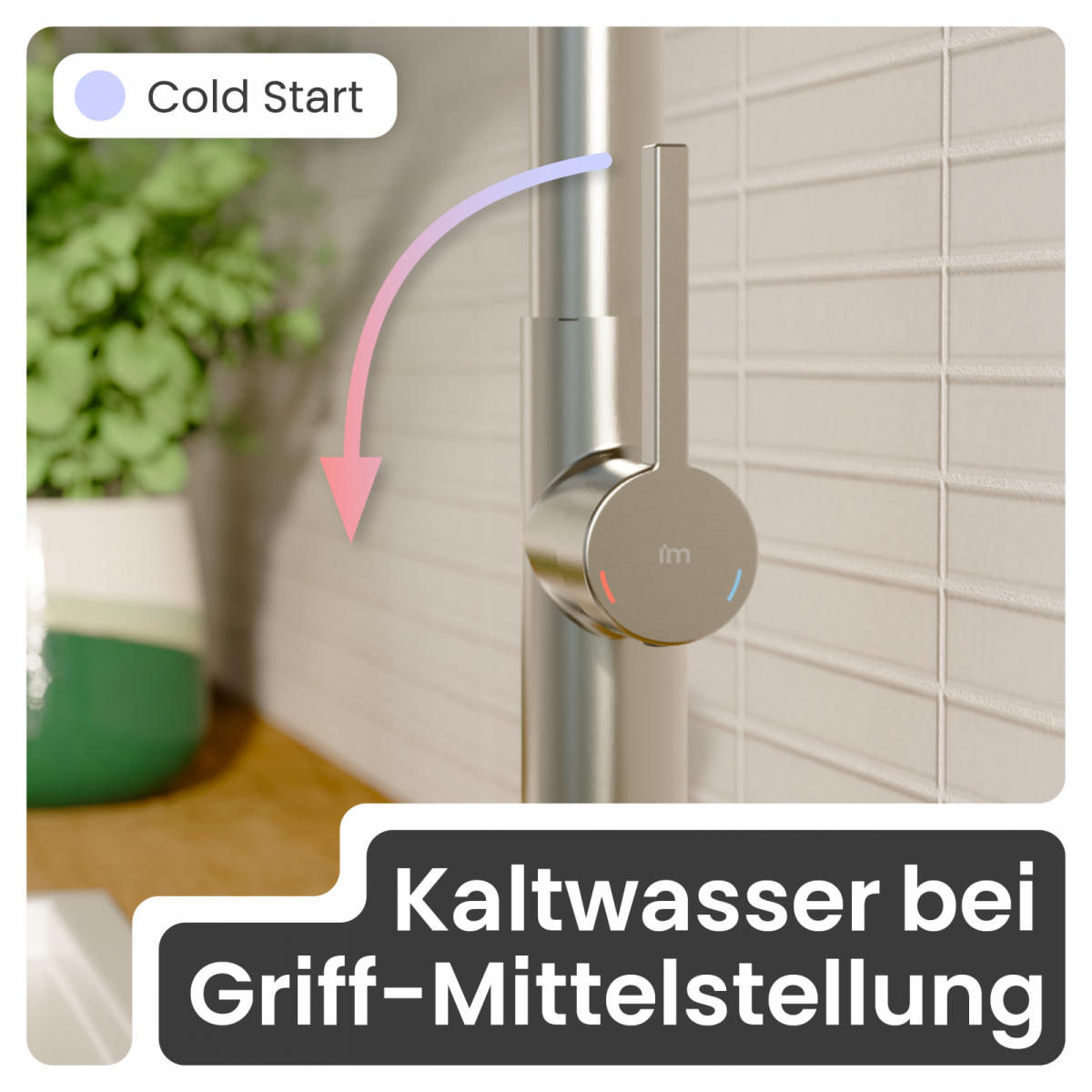 Küchenarmatur Cassia | Ausziehbar & 360° schwenkbar | instmaier