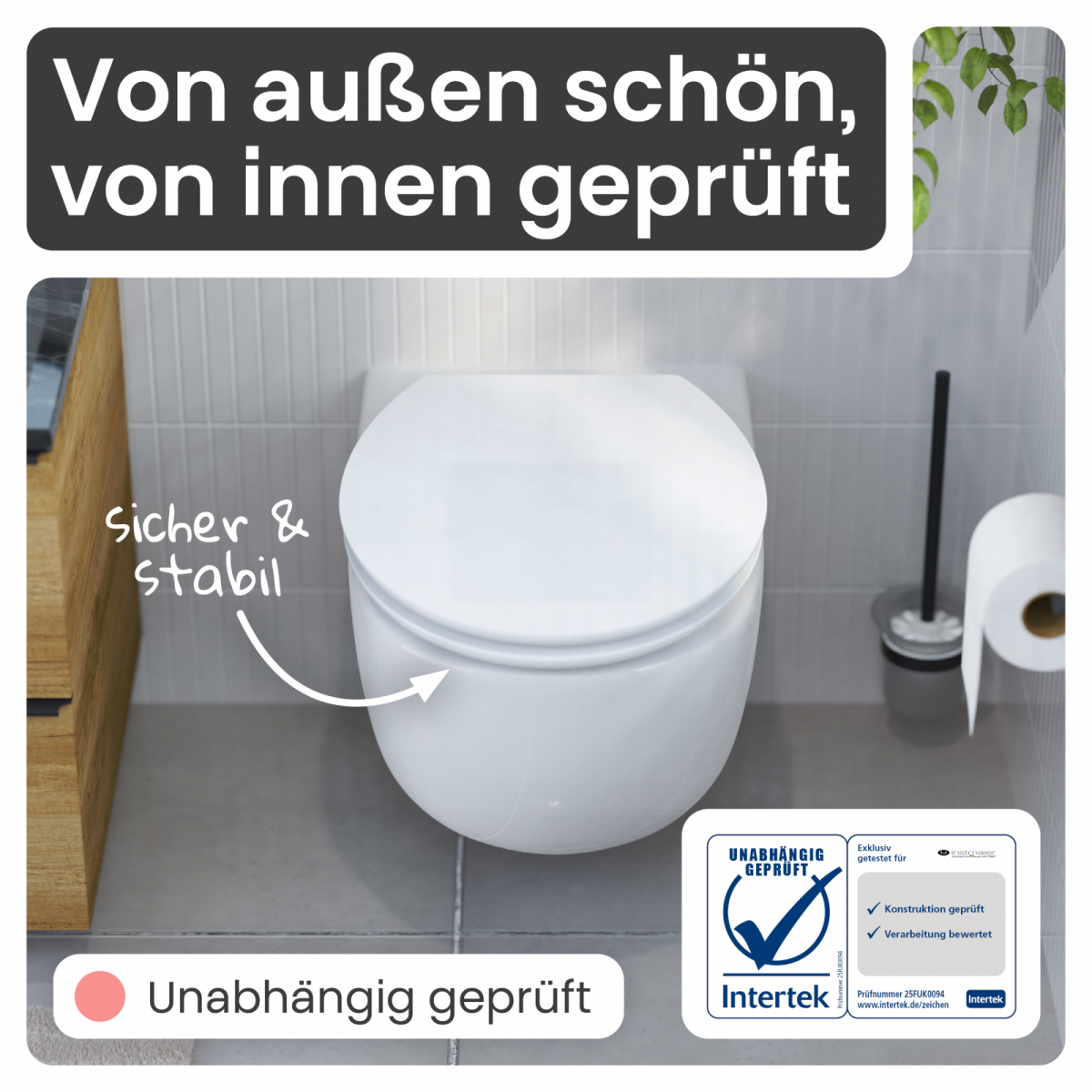 WC-Sitz Gaia aus MDF | inkl. Absenkautomatik | instmaier