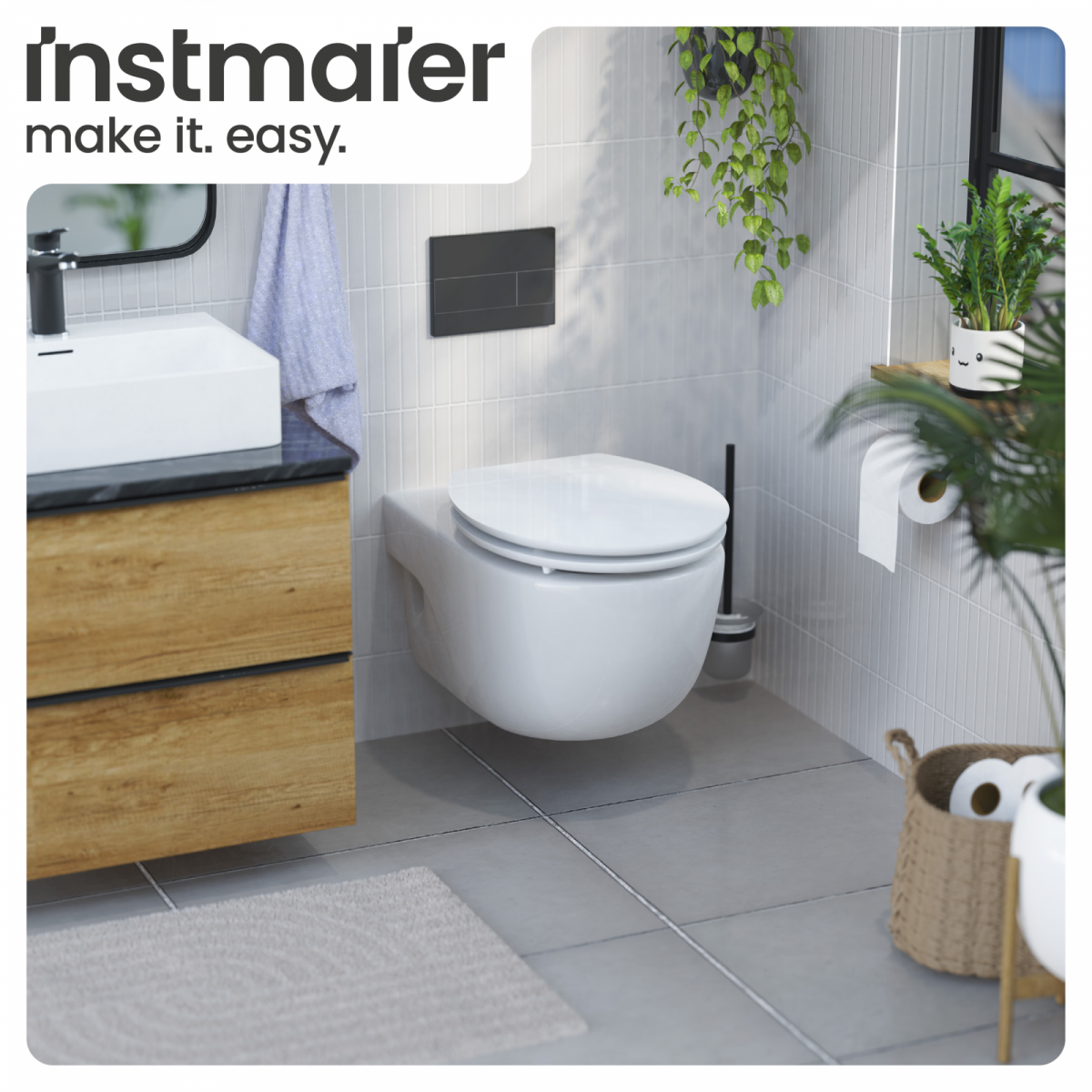 WC-Sitz Gaia aus MDF | inkl. Absenkautomatik | instmaier