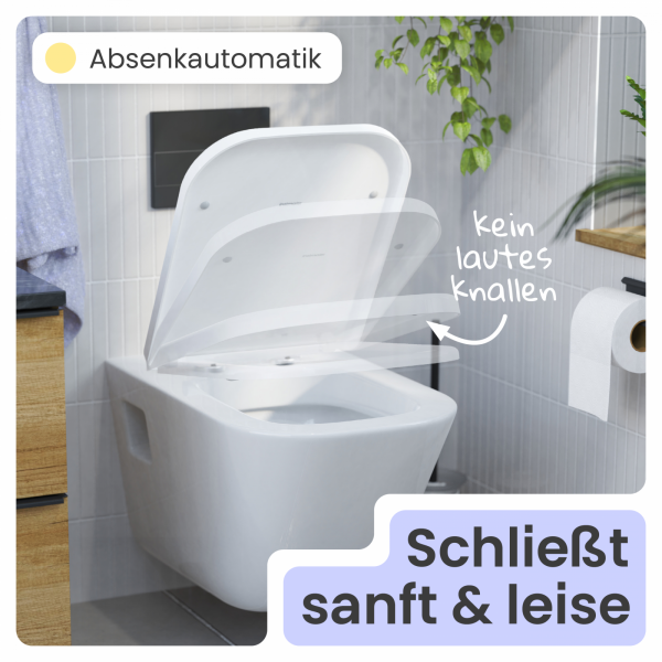 WC-Sitz Helma | Absenkautomatik & Schnellverschluss | instmaier