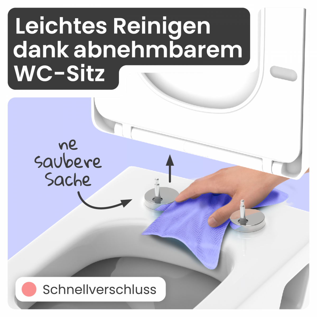 WC-Sitz Helma | Absenkautomatik & Schnellverschluss | instmaier