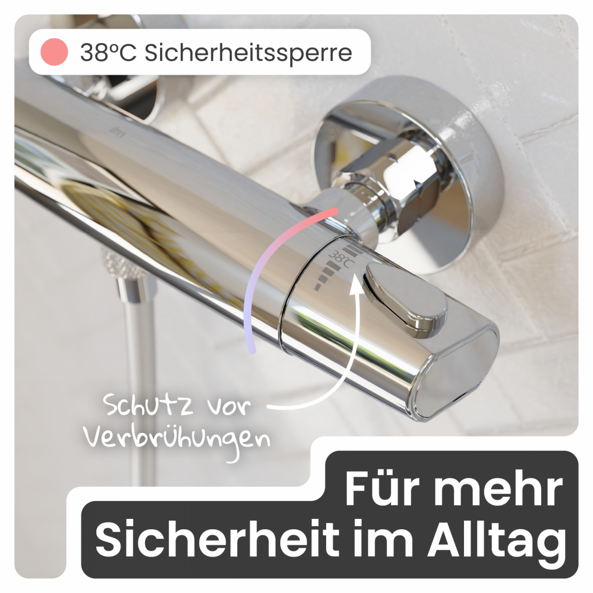Duscharmatur Beatrice | Thermostat & Verbrühschutz | instmaier