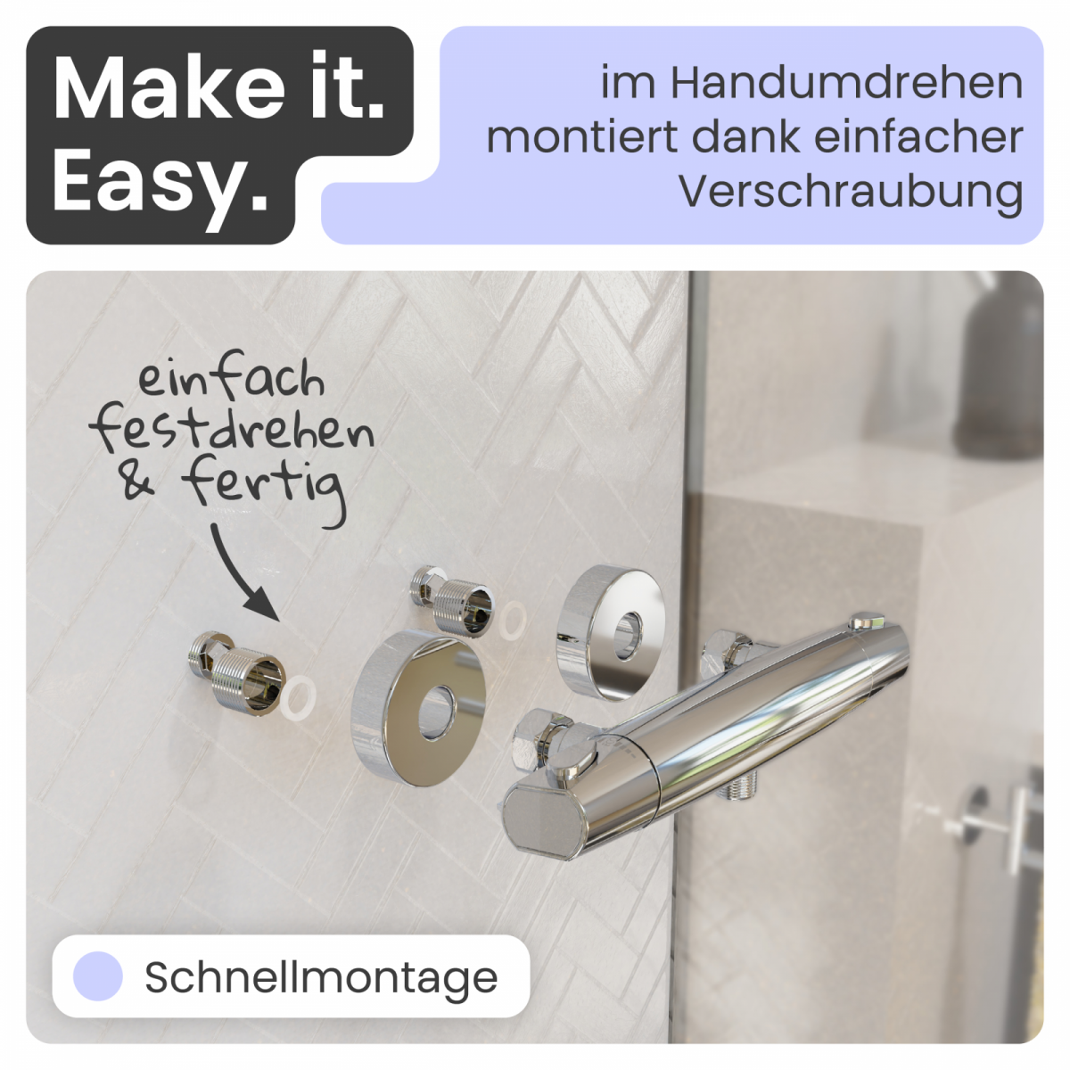 Duscharmatur Beatrice | Thermostat & Verbrühschutz | instmaier