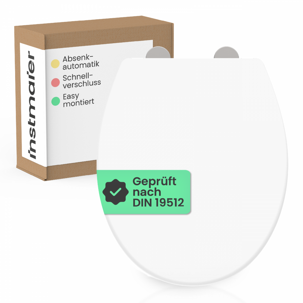 WC-Sitz Helma | Absenkautomatik & Schnellverschluss | instmaier