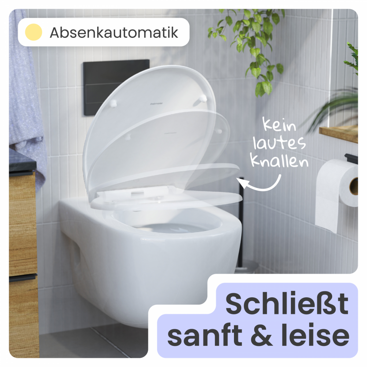 WC-Sitz Helma | Absenkautomatik & Schnellverschluss | instmaier