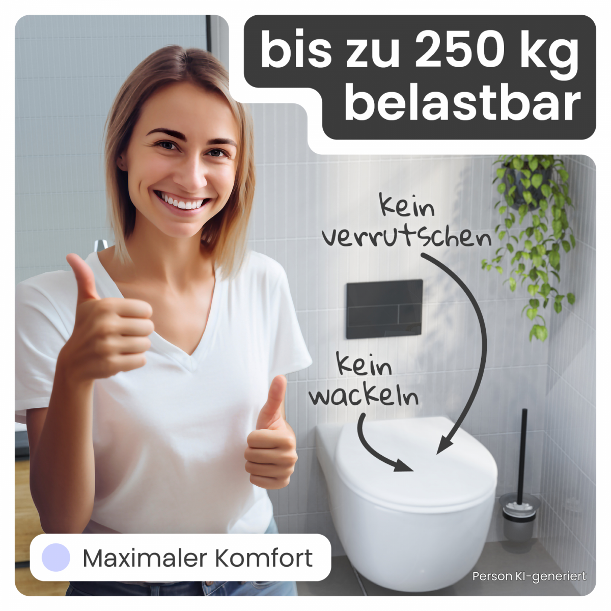 WC-Sitz Helma | Absenkautomatik & Schnellverschluss | instmaier