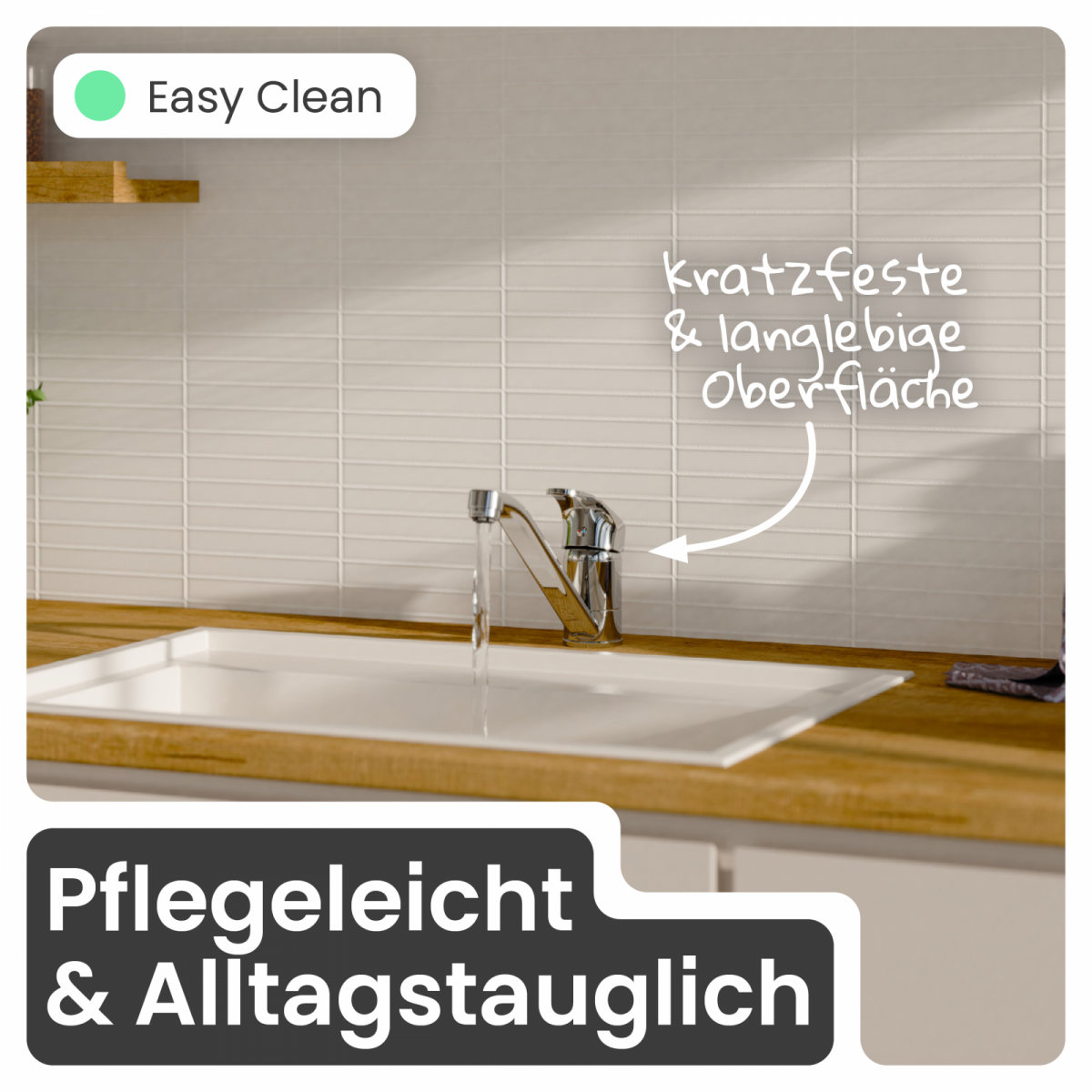 Küchenarmatur Vera | Verbrühschutz & 360° schwenkbar | instmaier