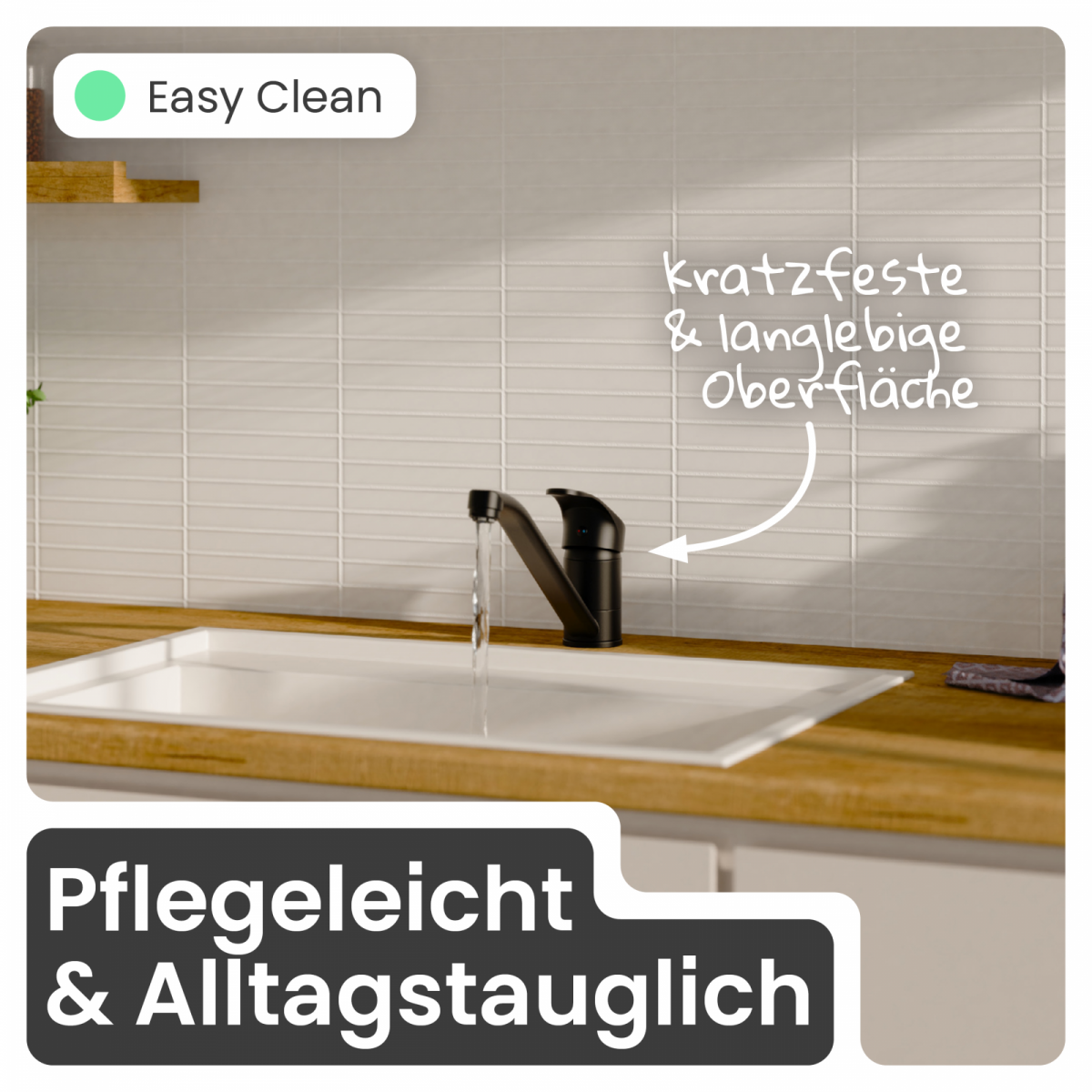 Küchenarmatur Vera in Schwarz | instmaier