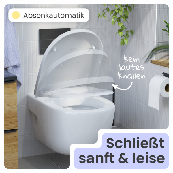 WC-Sitz Alma | Absenkautomatik & Schnellverschluss | instmaier