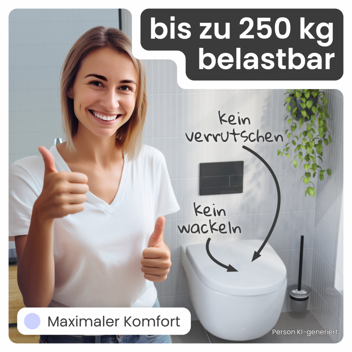 WC-Sitz Alma | Absenkautomatik & Schnellverschluss | instmaier