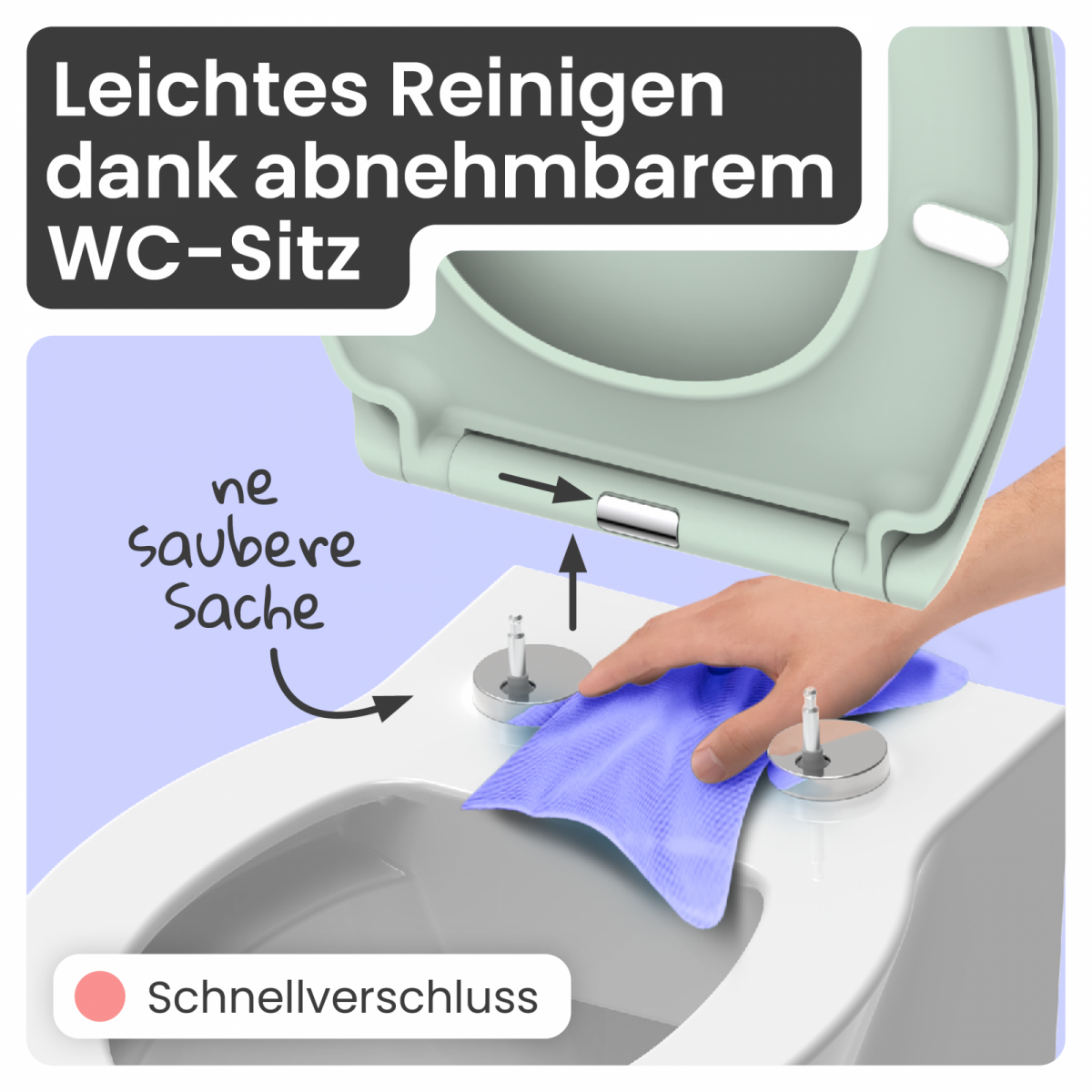 WC-Sitz Helma | Absenkautomatik & Schnellverschluss | instmaier