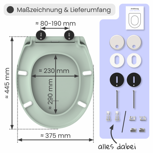 WC-Sitz Helma | Absenkautomatik & Schnellverschluss | instmaier