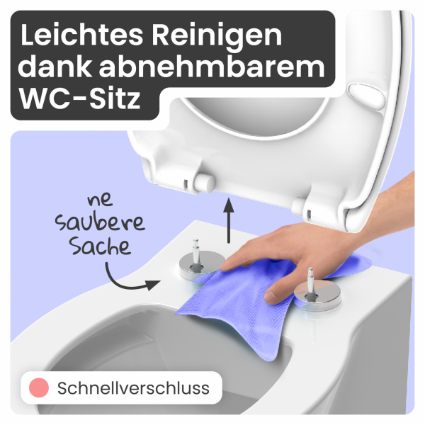 WC-Sitz Alma | Absenkautomatik & Schnellverschluss | instmaier